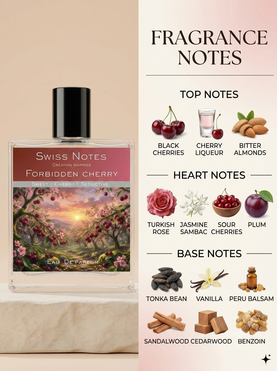 Forbidden Cherry EDP - Inspired Perfume | Swiss Notes