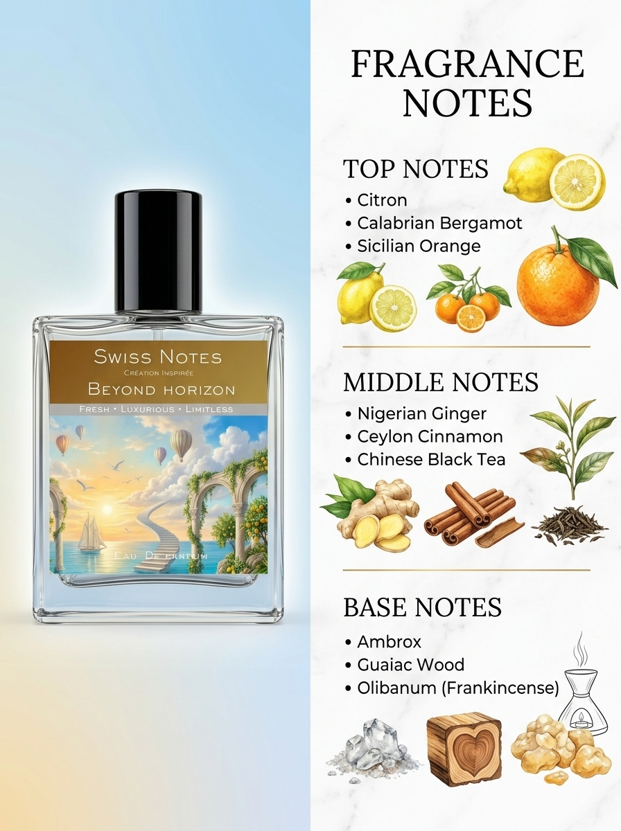 Beyond Horizon EDP - Inspired Perfume | Swiss Notes