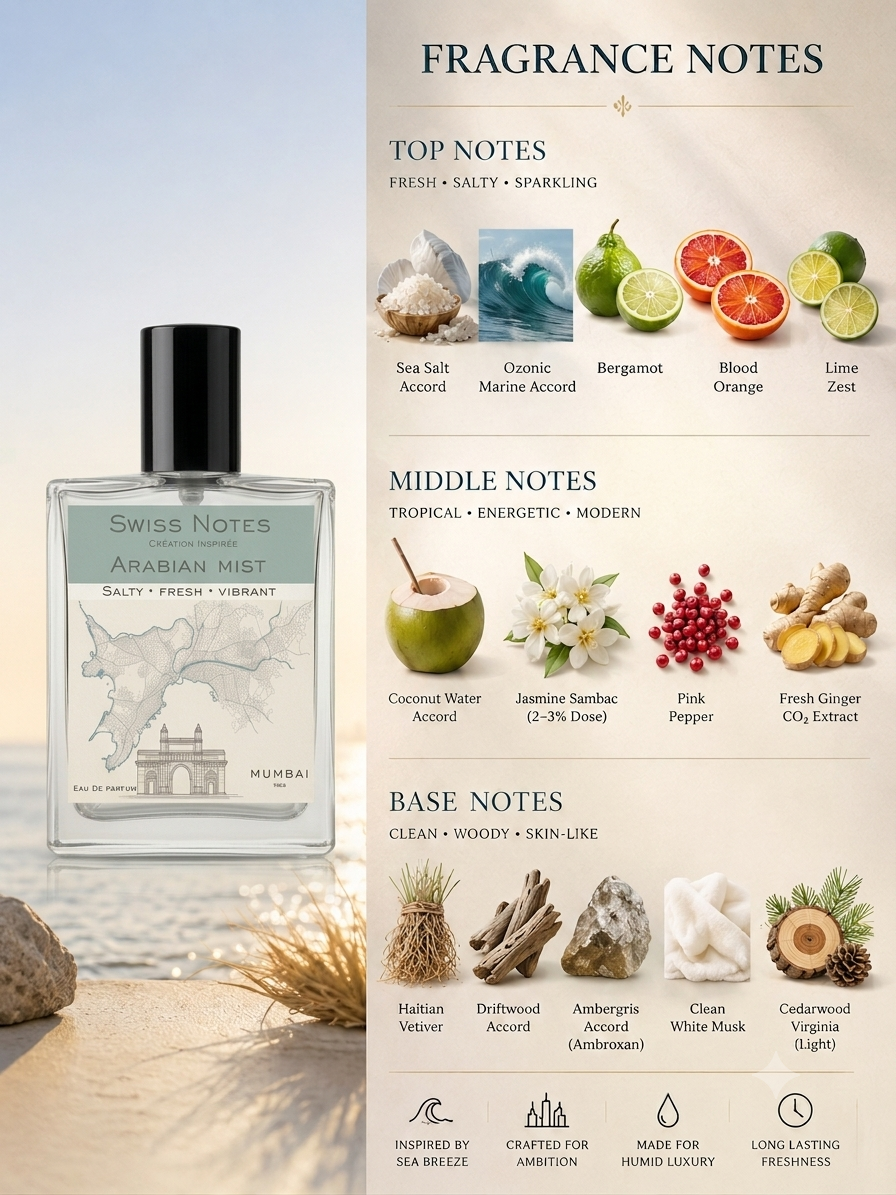 Arabian Mist EDP - Inspired Perfume | Swiss Notes
