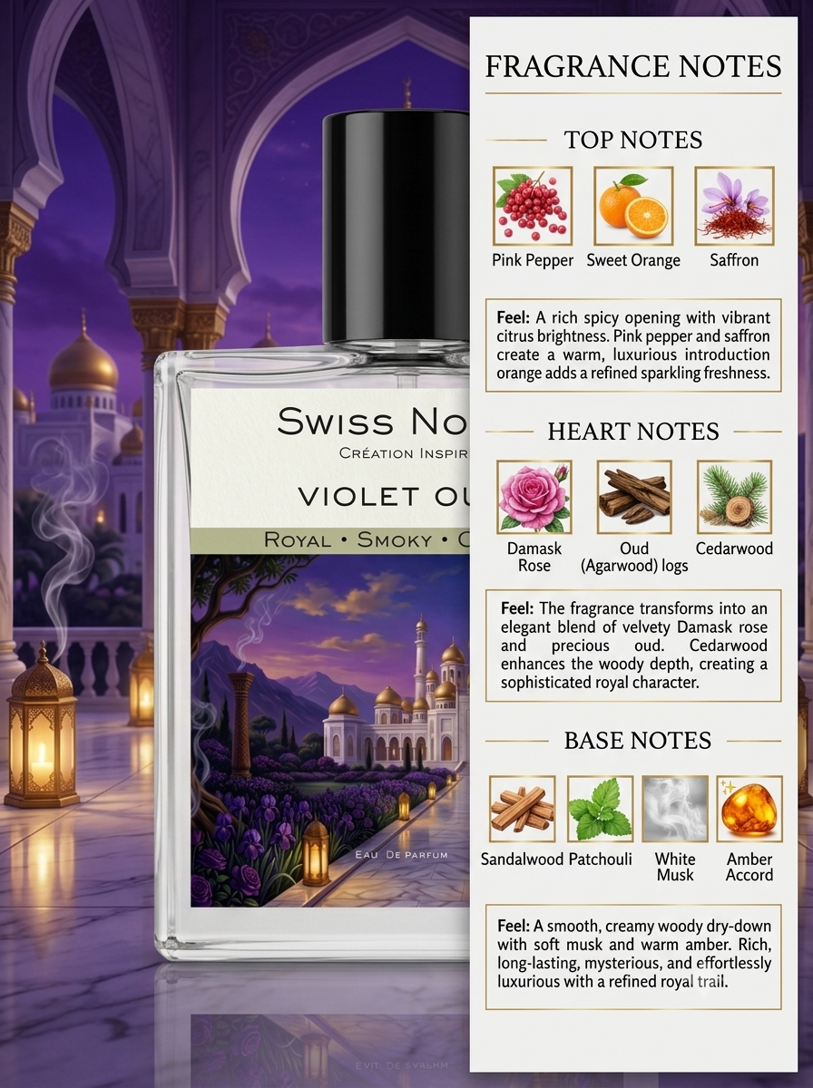 Violet Oud EDP - Inspired Perfume | Swiss Notes