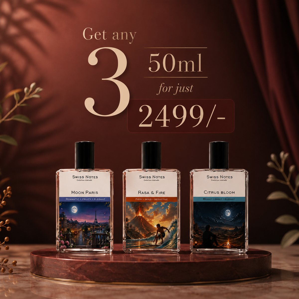 Choose any 3 x 50ML for 2,499.00