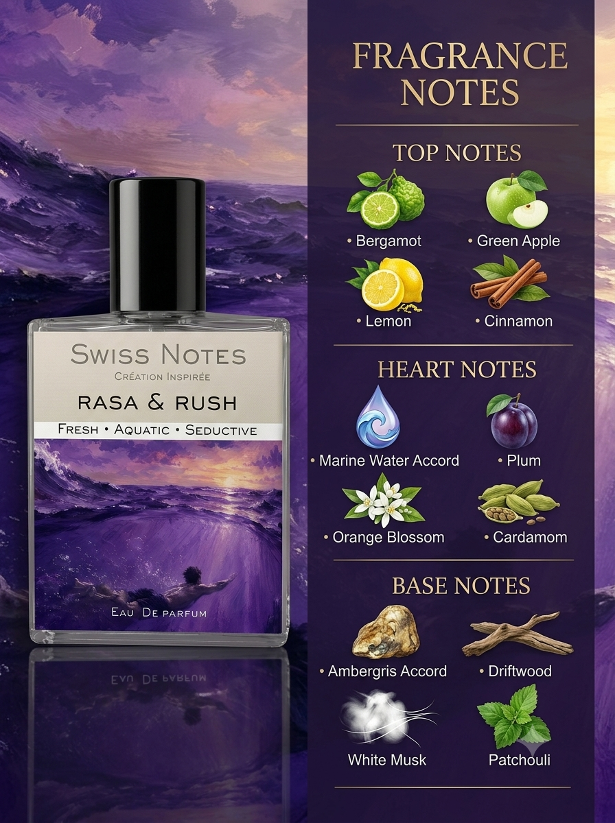 Rasa & Rush EDP - Inspired Perfume | Swiss Notes