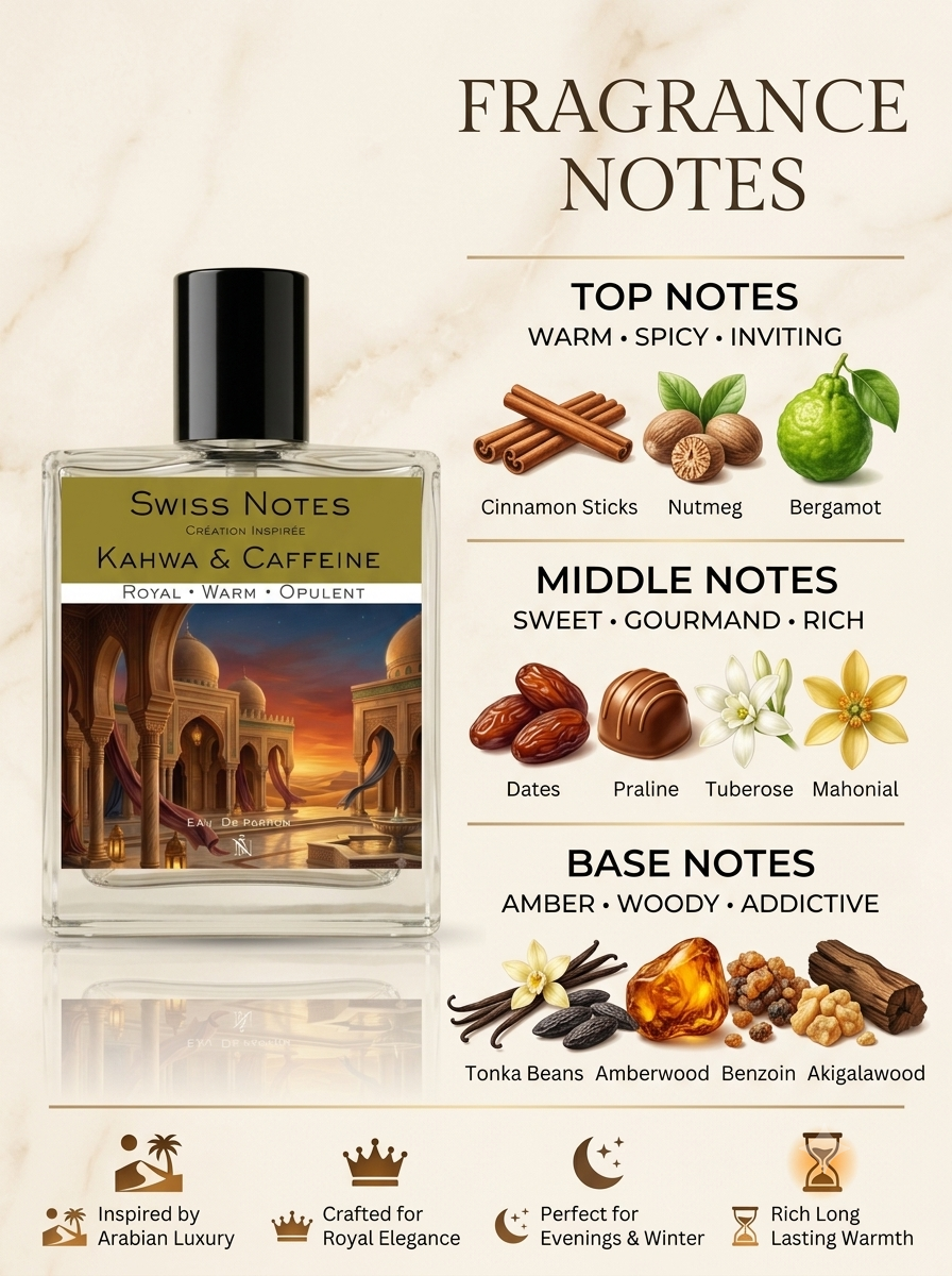 Kahwa & Caffeine EDP - Inspired Perfume | Swiss Notes