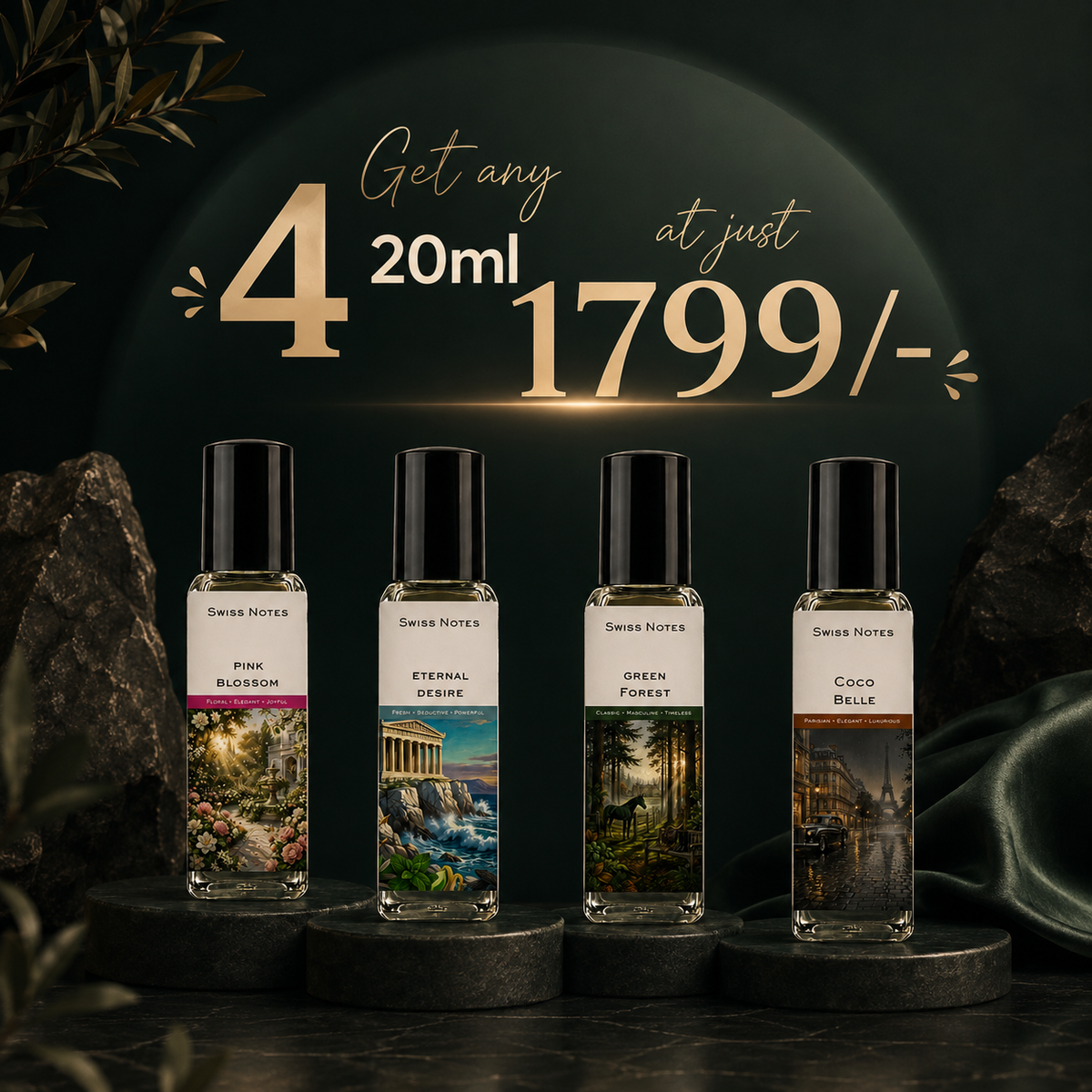 Choose any 4 x 20ML for 1,799.00