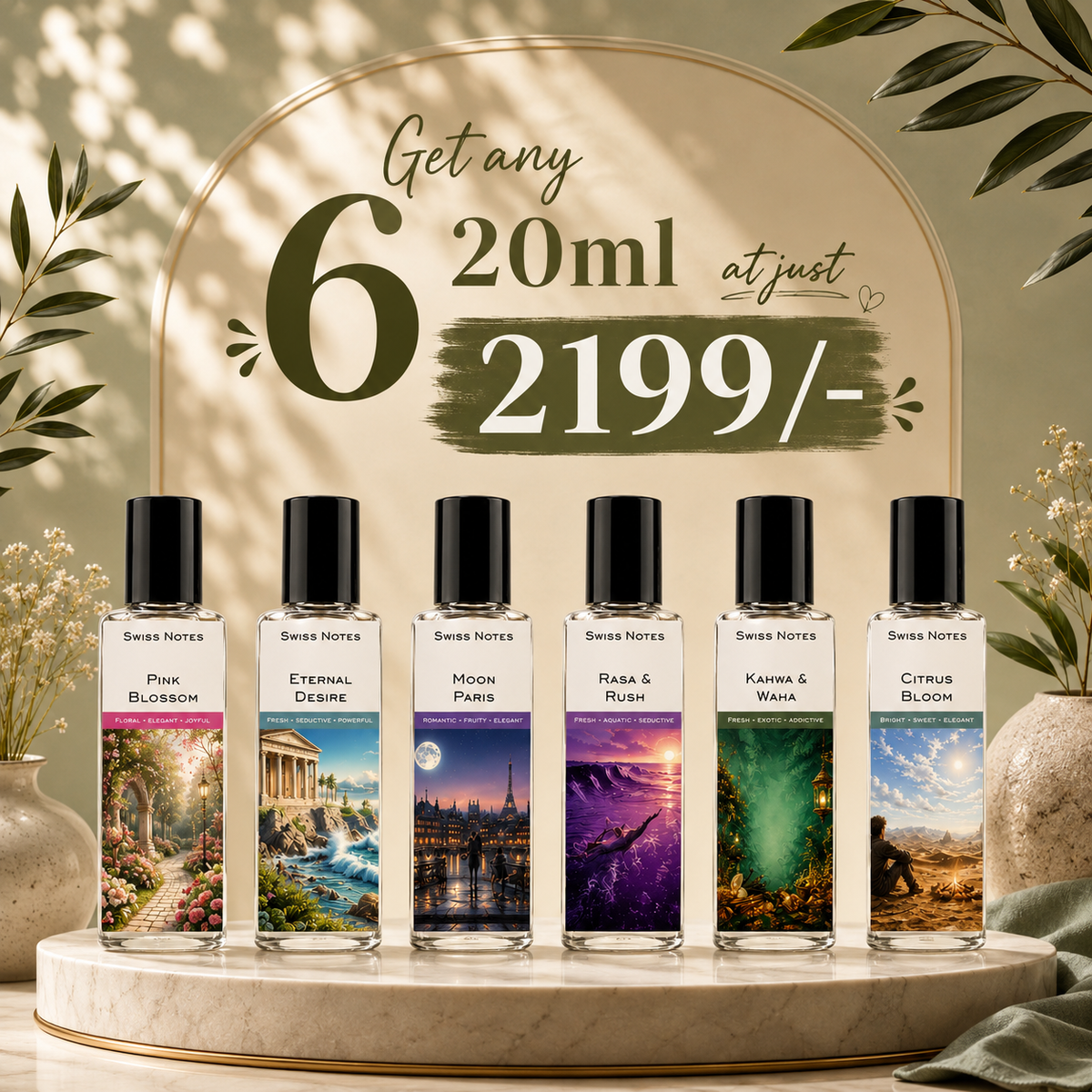 Choose any 6 x 20ML for 2,199.00