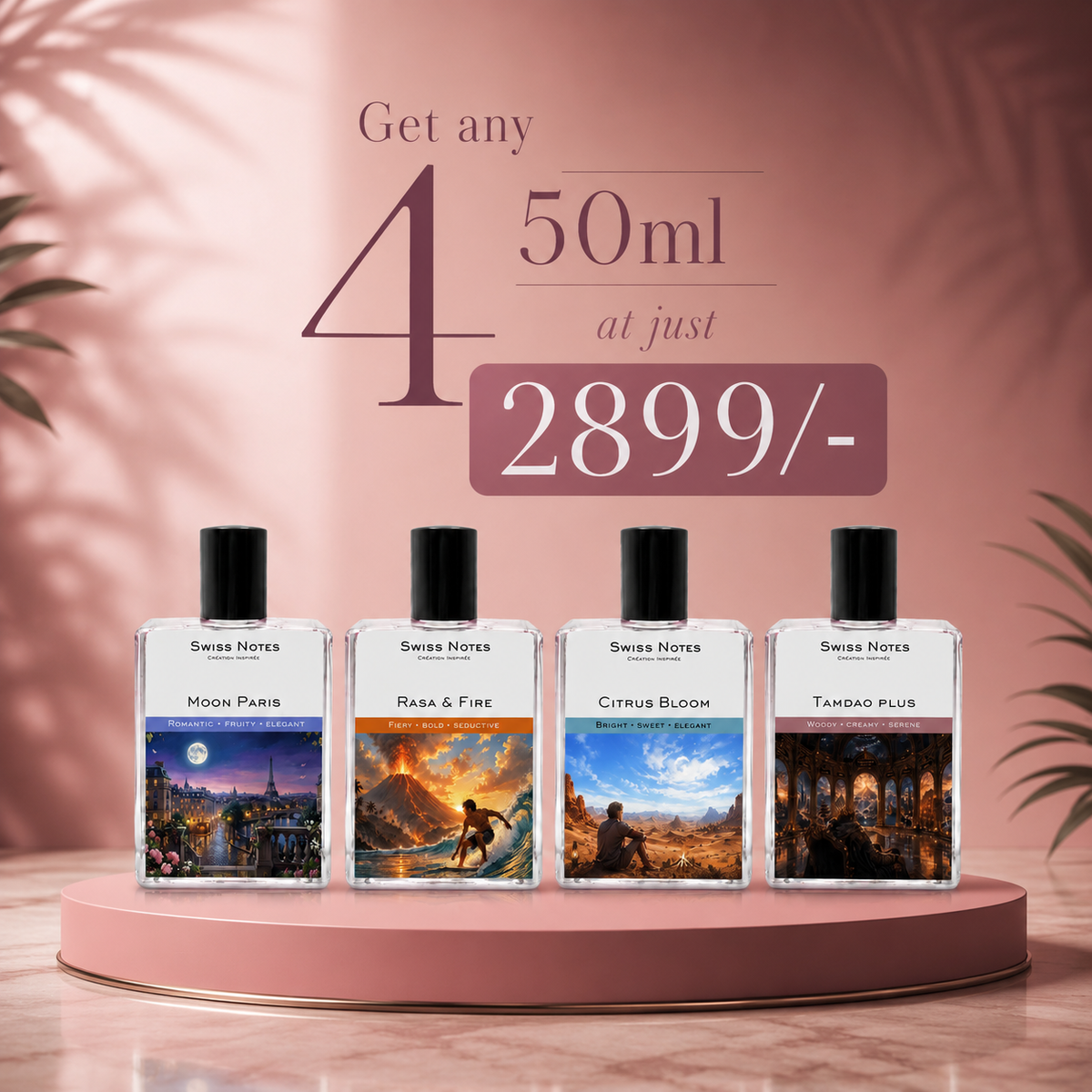 Choose any 4 x 50ML for 2,899.00