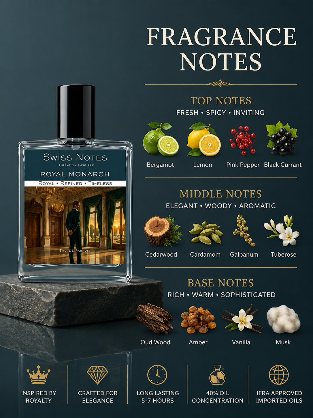 Royal Monarch EDP - Inspired Perfume | Swiss Notes