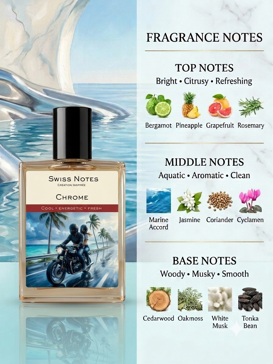 Chrome  EDP - Inspired Perfume | Swiss Notes